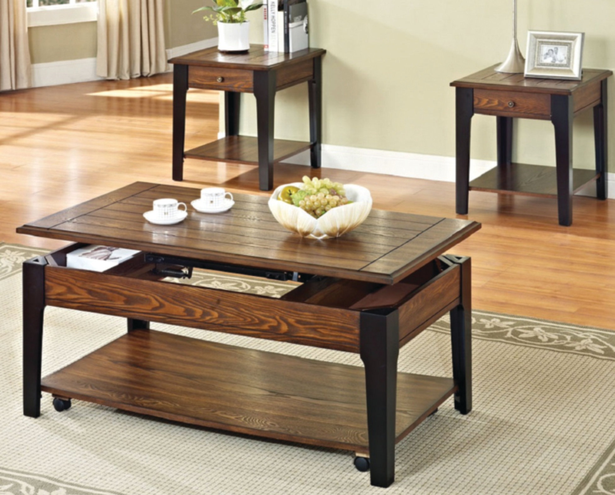 Canora Grey Rogersville 3 Piece Coffee Table Set - Wayfair Canada
